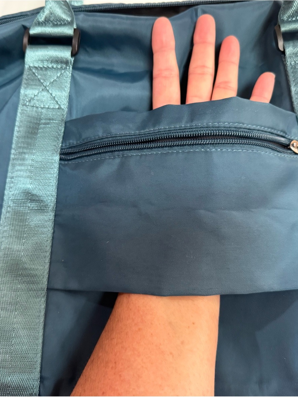 Seafew Teal Travel Duffel Bag; Designed In Westminster, Co View 4